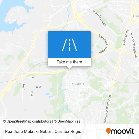 Rua José Mulaski Gebert map