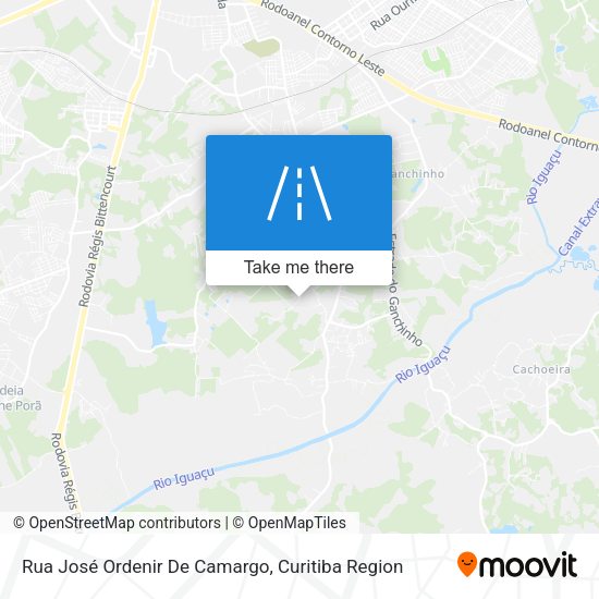 Rua José Ordenir De Camargo map