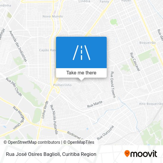 Rua José Osires Baglioli map