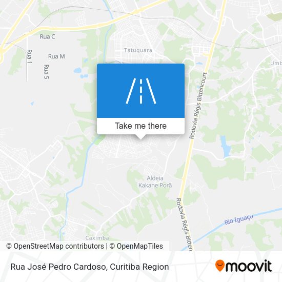 Rua José Pedro Cardoso map