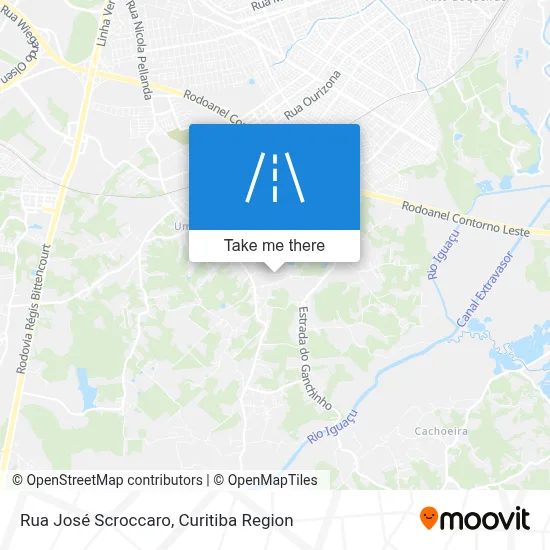 Rua José Scroccaro map