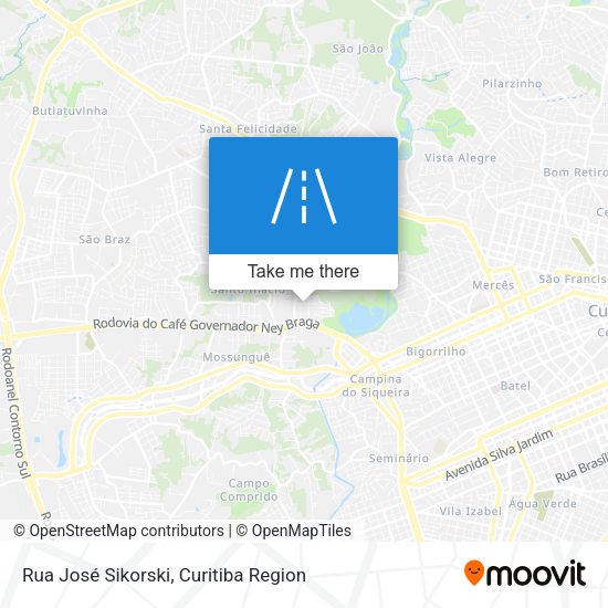 Rua José Sikorski map