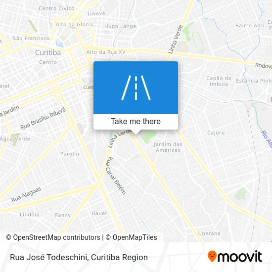 Rua José Todeschini map