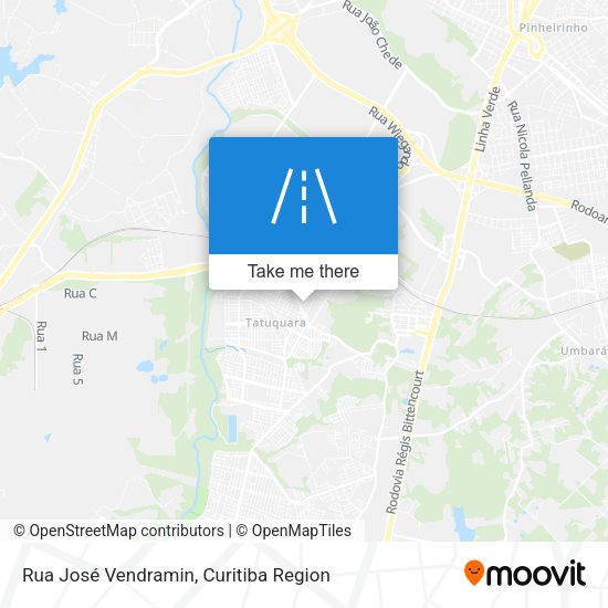 Rua José Vendramin map