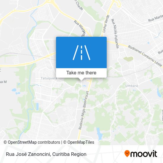 Rua José Zanoncini map