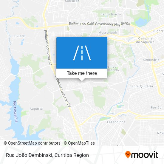 Rua João Dembinski map