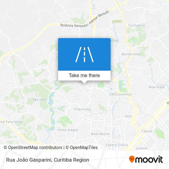 Rua João Gasparini map