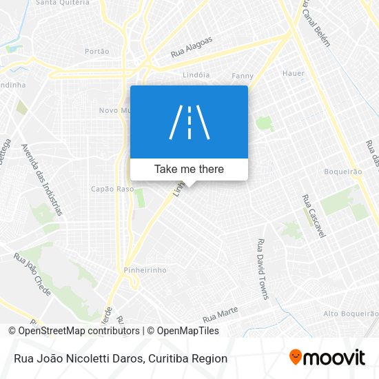 Rua João Nicoletti Daros map
