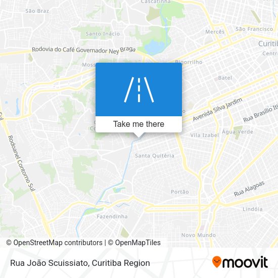 Rua João Scuissiato map