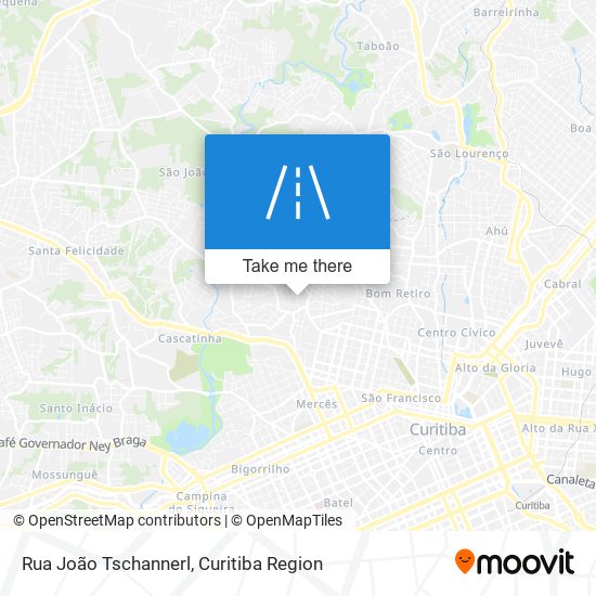 Mapa Rua João Tschannerl