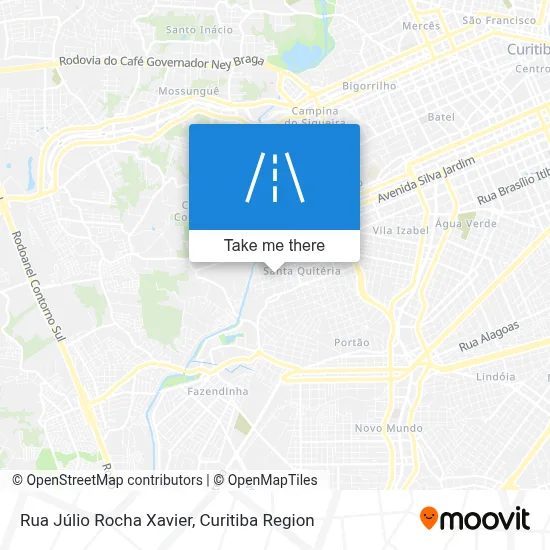 Rua Júlio Rocha Xavier map