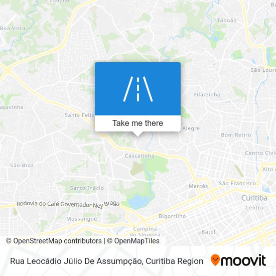 Rua Leocádio Júlio De Assumpção map