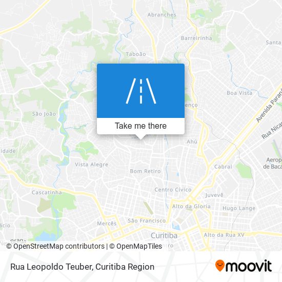 Mapa Rua Leopoldo Teuber