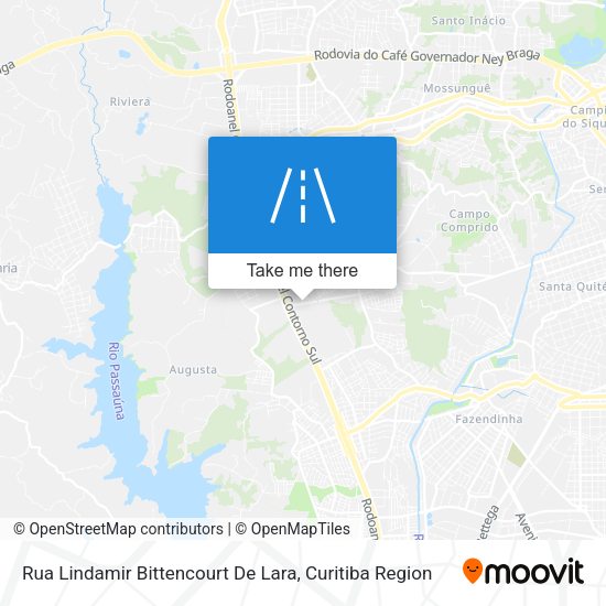 Rua Lindamir Bittencourt De Lara map
