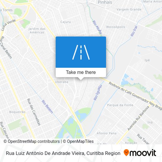 Rua Luiz Antônio De Andrade Vieira map