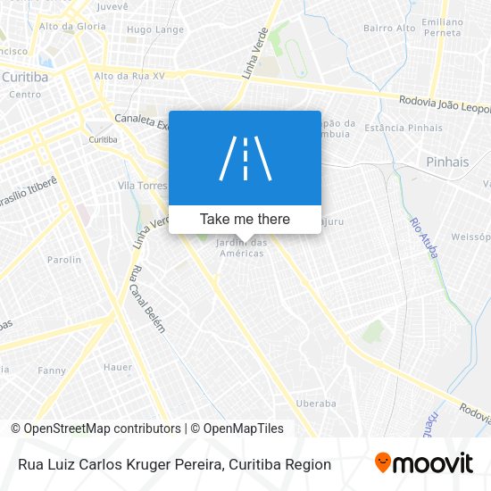 Rua Luiz Carlos Kruger Pereira map