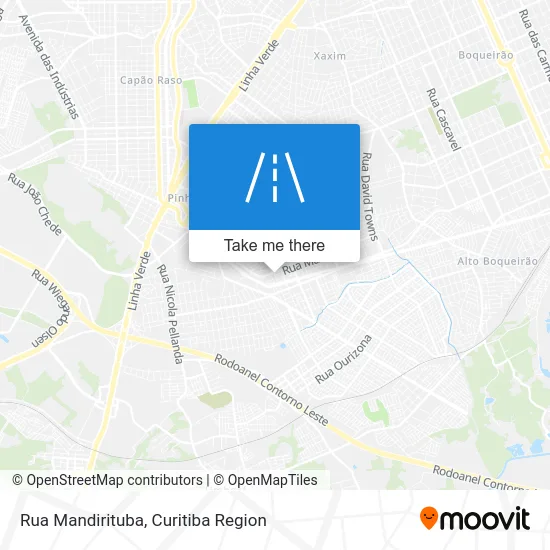 Rua Mandirituba map