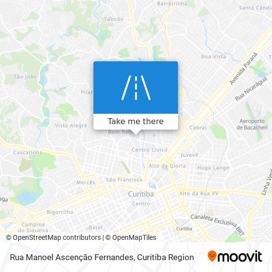 Mapa Rua Manoel Ascenção Fernandes