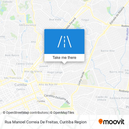 Mapa Rua Manoel Correia De Freitas