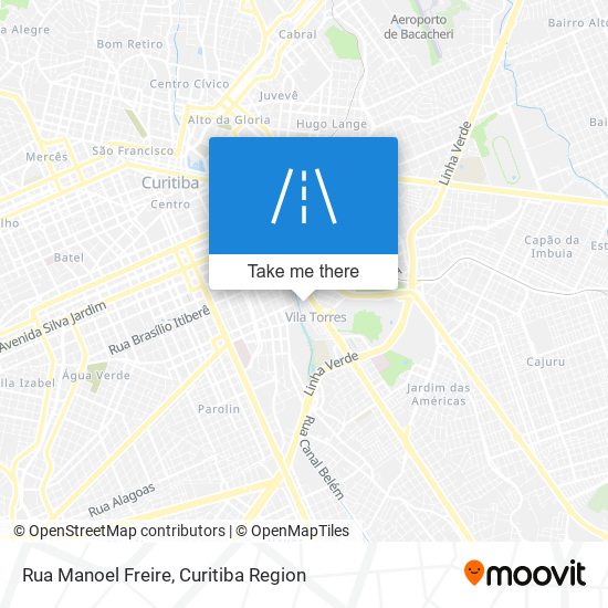 Mapa Rua Manoel Freire