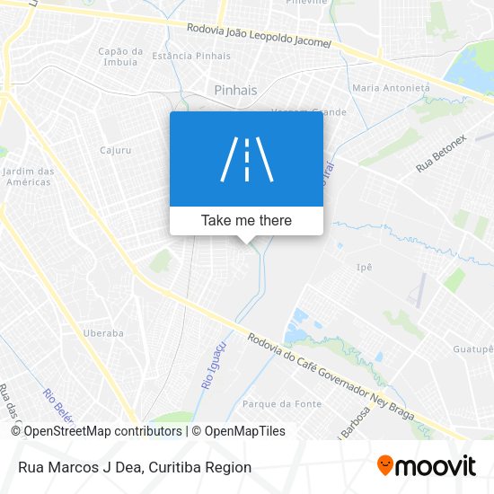 Rua Marcos J Dea map