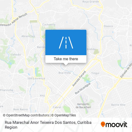 Mapa Rua Marechal Anor Teixeira Dos Santos