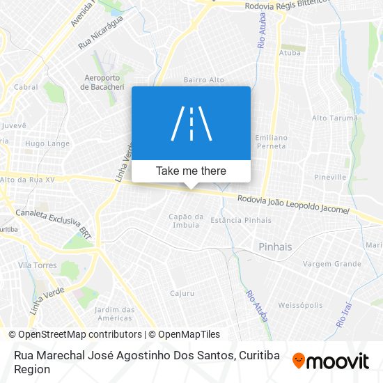Mapa Rua Marechal José Agostinho Dos Santos