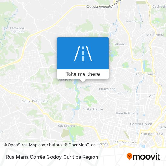 Mapa Rua Maria Corrêa Godoy