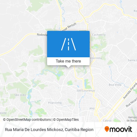 Rua Maria De Lourdes Mickosz map