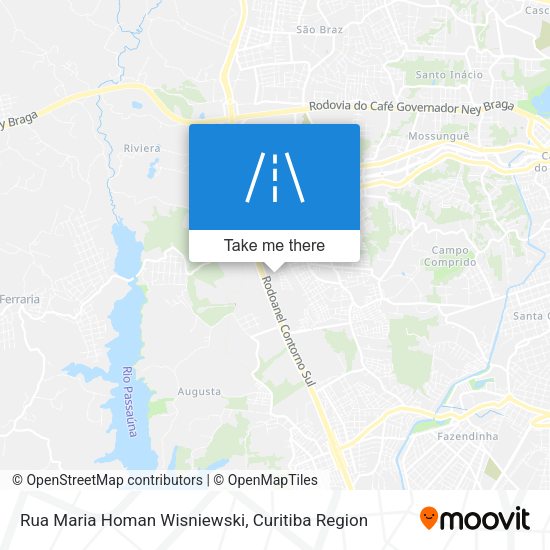 Rua Maria Homan Wisniewski map