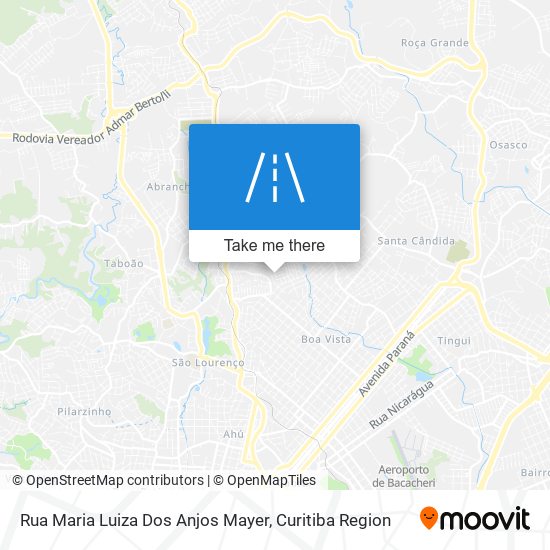 Mapa Rua Maria Luiza Dos Anjos Mayer