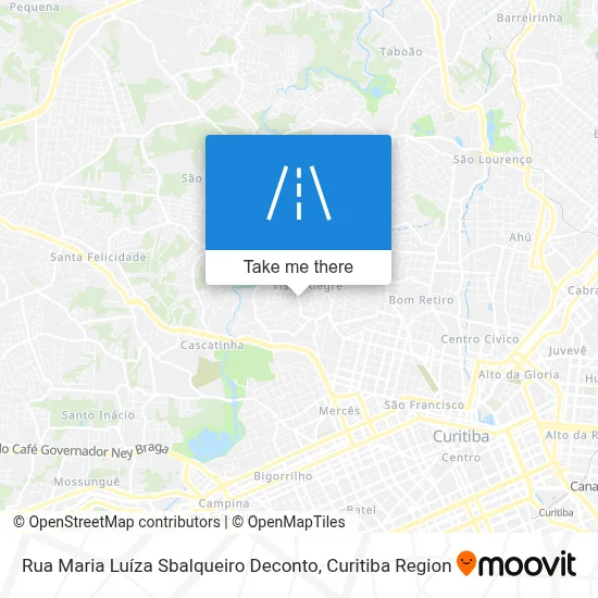 Rua Maria Luíza Sbalqueiro Deconto map