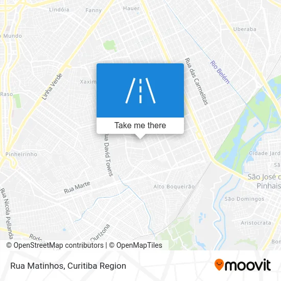 Rua Matinhos map