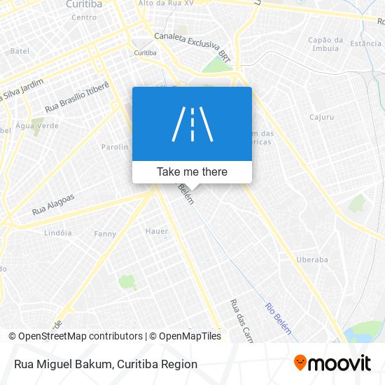 Mapa Rua Miguel Bakum