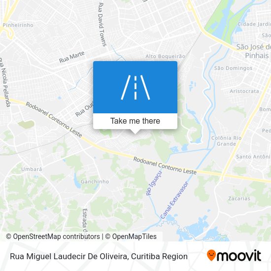 Rua Miguel Laudecir De Oliveira map