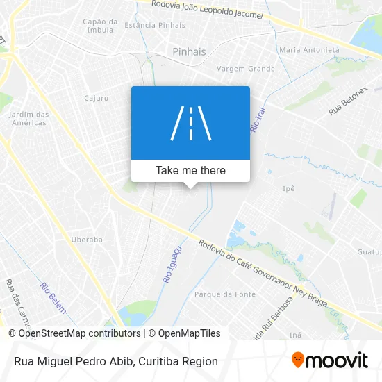 Rua Miguel Pedro Abib map