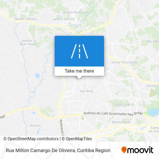 Rua Milton Camargo De Oliveira map