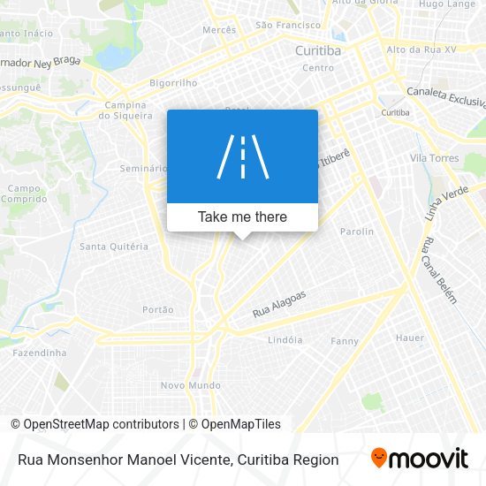 Rua Monsenhor Manoel Vicente map