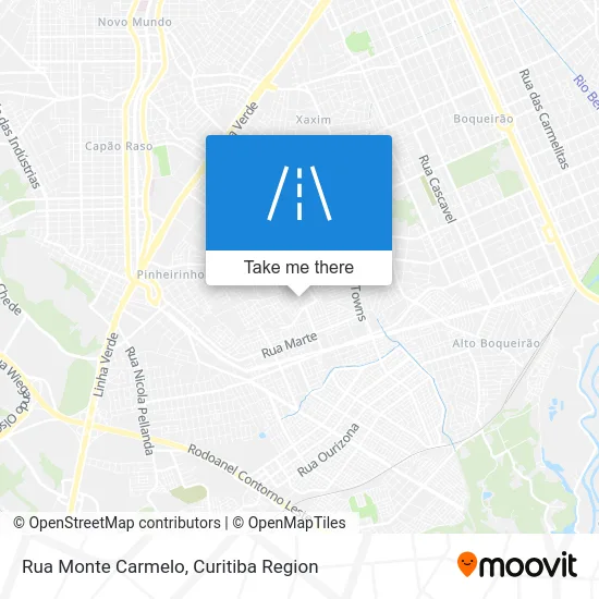 Rua Monte Carmelo map