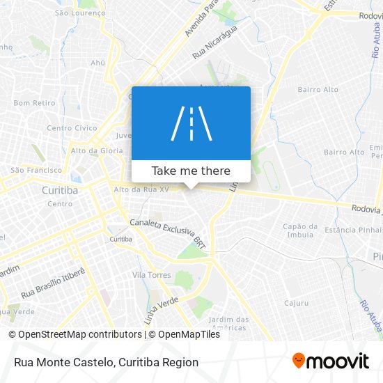 Rua Monte Castelo map