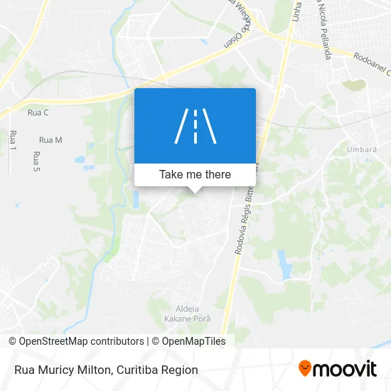 Rua Muricy Milton map