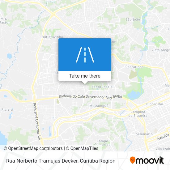 Rua Norberto Tramujas Decker map