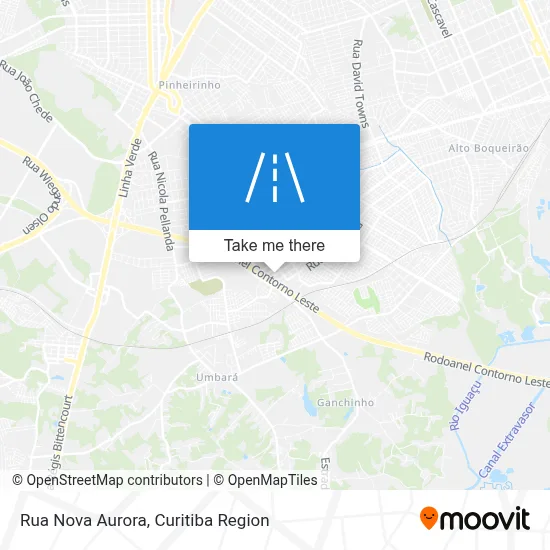 Rua Nova Aurora map