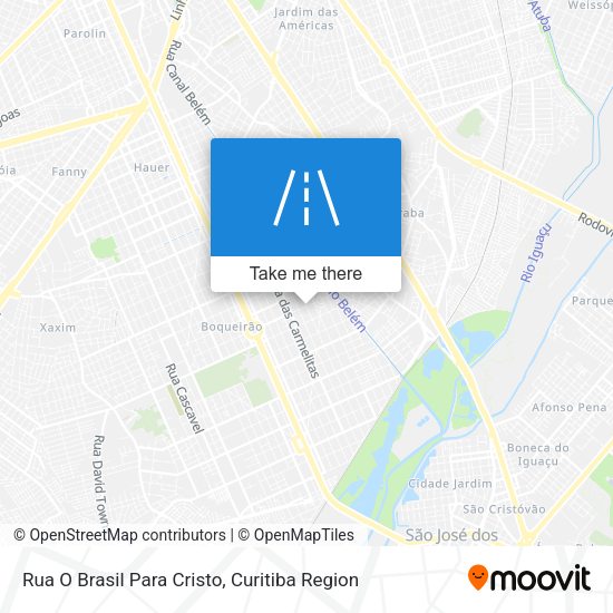 Rua O Brasil Para Cristo map