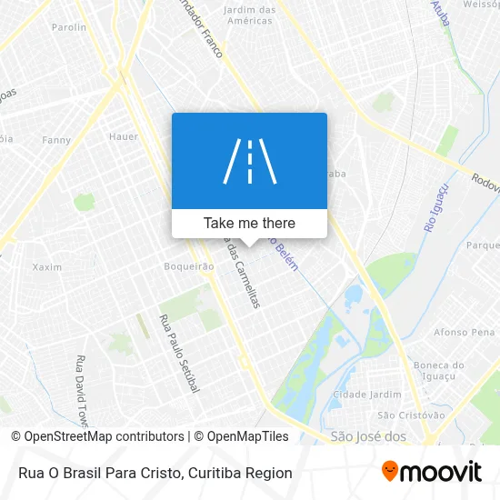 Rua O Brasil Para Cristo map