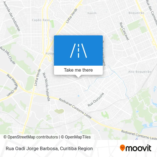 Rua Oadi Jorge Barbosa map