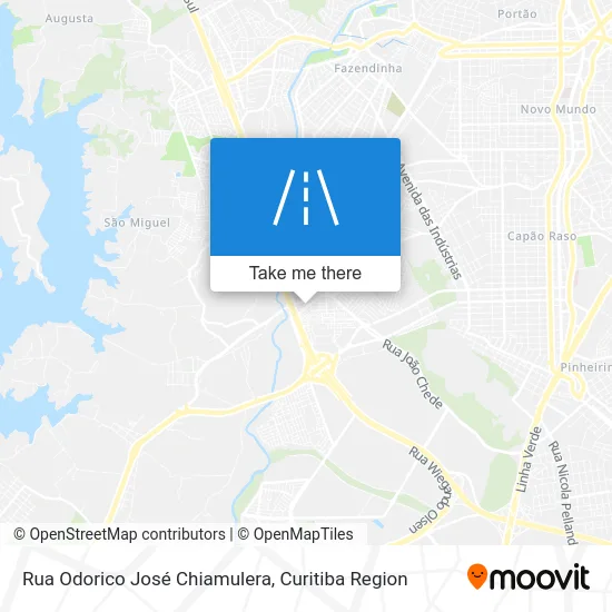 Rua Odorico José Chiamulera map