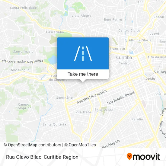 Rua Olavo Bilac map