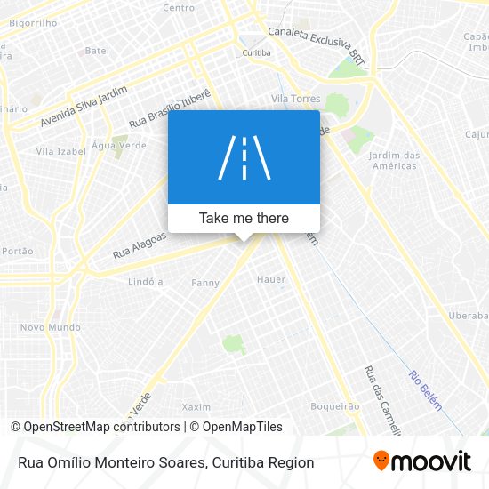 Rua Omílio Monteiro Soares map