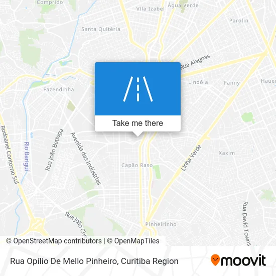 Rua Opílio De Mello Pinheiro map